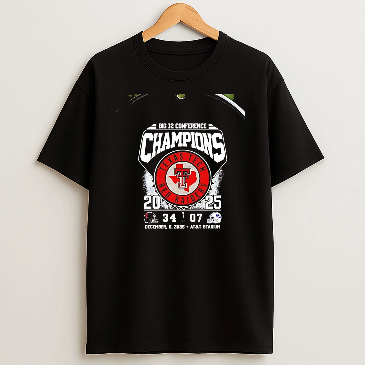 Texas Tech Red Raiders Big 12 Champions Score Chriast T Shirt