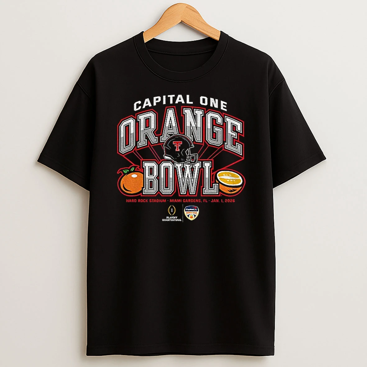 Texas Tech Red Raiders Football Capital One Orange Bowl 2025 Cfp T Shirt