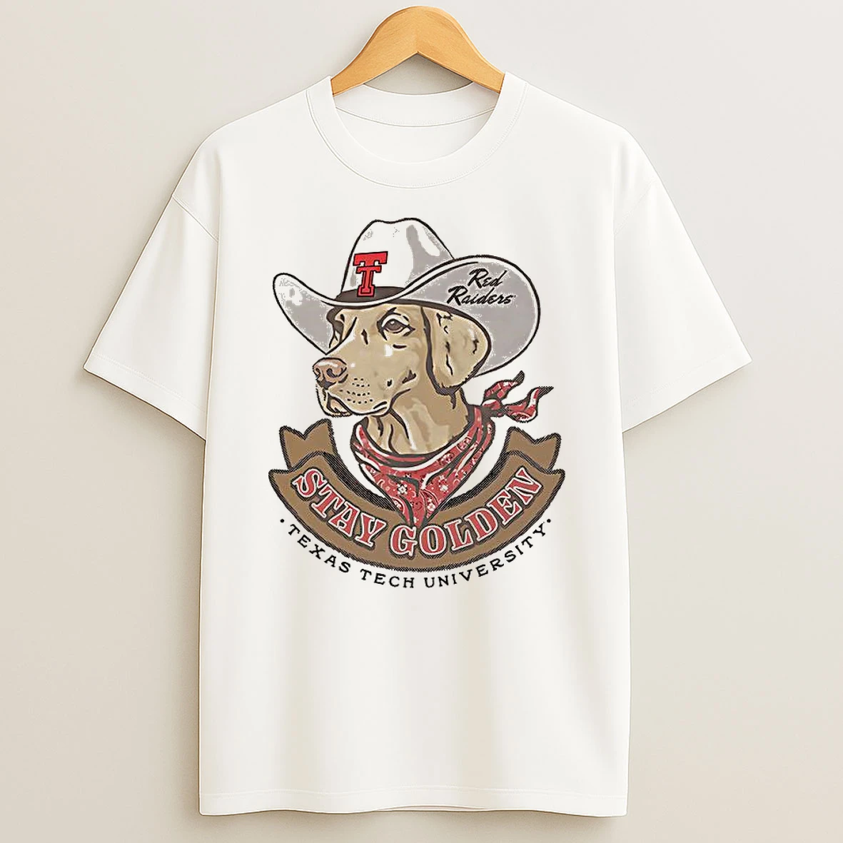 Texas Tech Red Raiders Football Stay Golden Chuck Wagon T Shirt