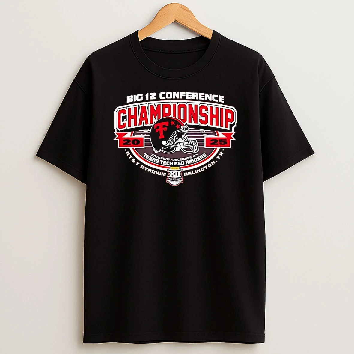 Texas Tech Red Raiders Helmet Big 12 Conference Championship 2025 T Shirt