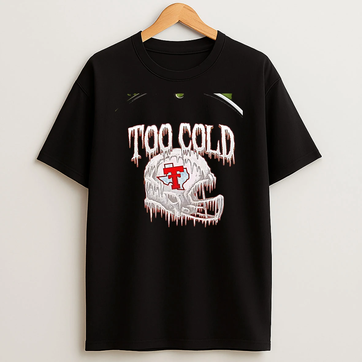 Texas Tech Red Raiders Helmet Too Cold Chriast T Shirt