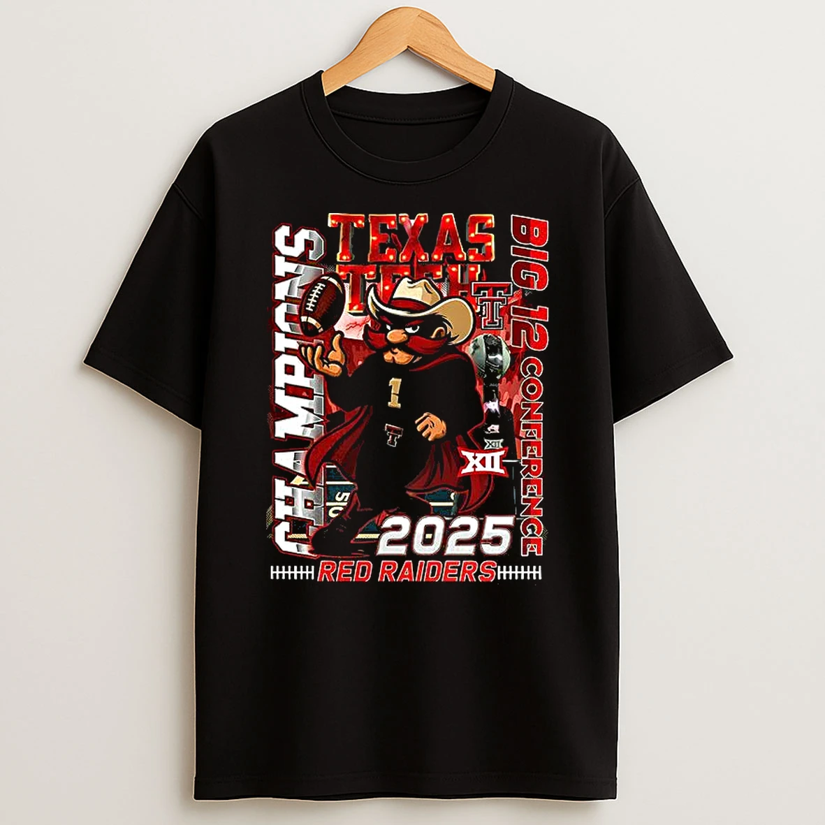 Texas Tech Red Raiders Mascot Big Ten Confrence Champions 1945 2025 T Shirt