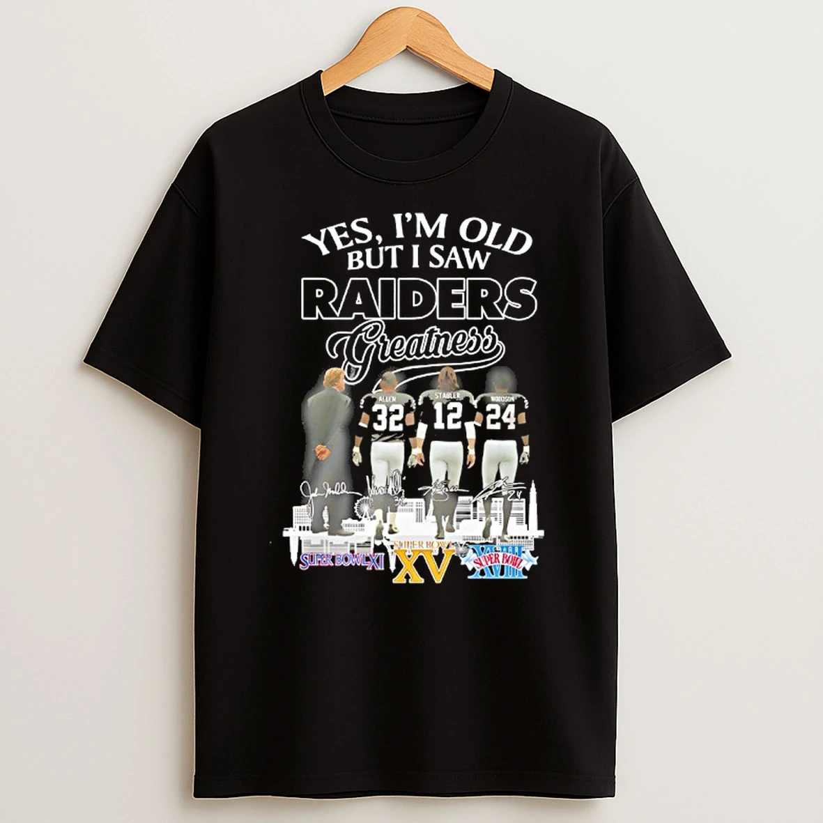 Texas Tech Red Raiders Yes Im Old But I Saw Raiders Greatness Players And Signature T Shirt