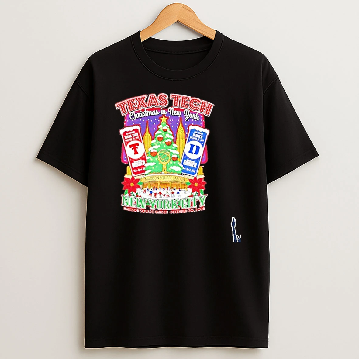 Texas Tech Skate Past Duke Holiday In New York December 20 2025 T Shirt
