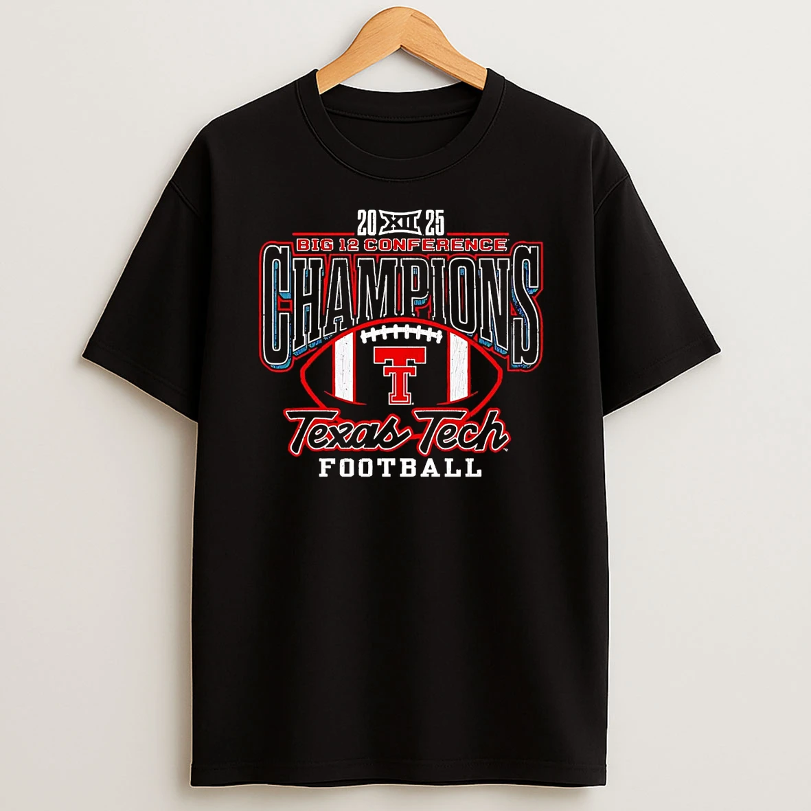 Texas Tech Football 2025 Big 12 Conference Champions T Shirt