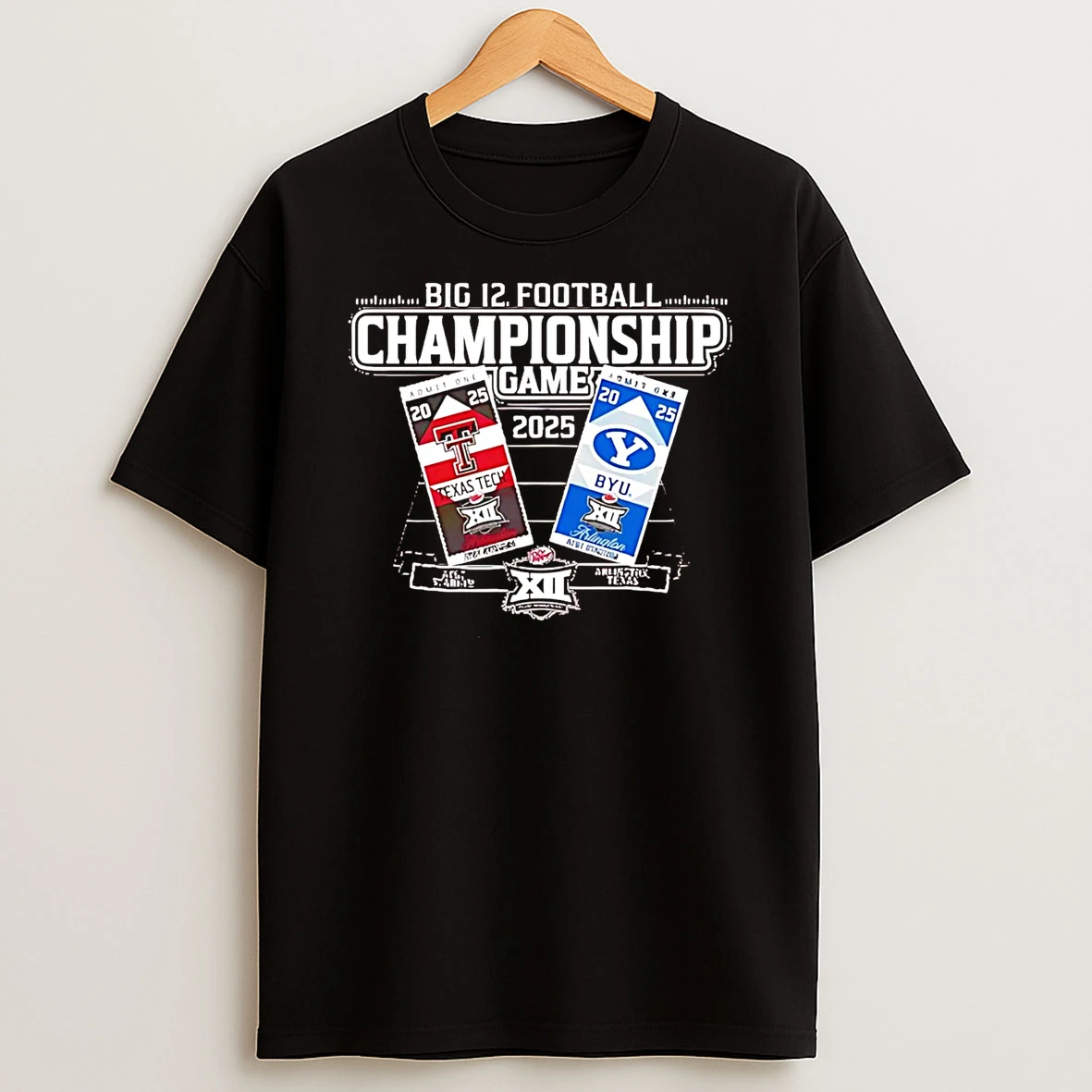Texas Tech Vs Byu Big 12 Football Championship Game 2025 T Shirt