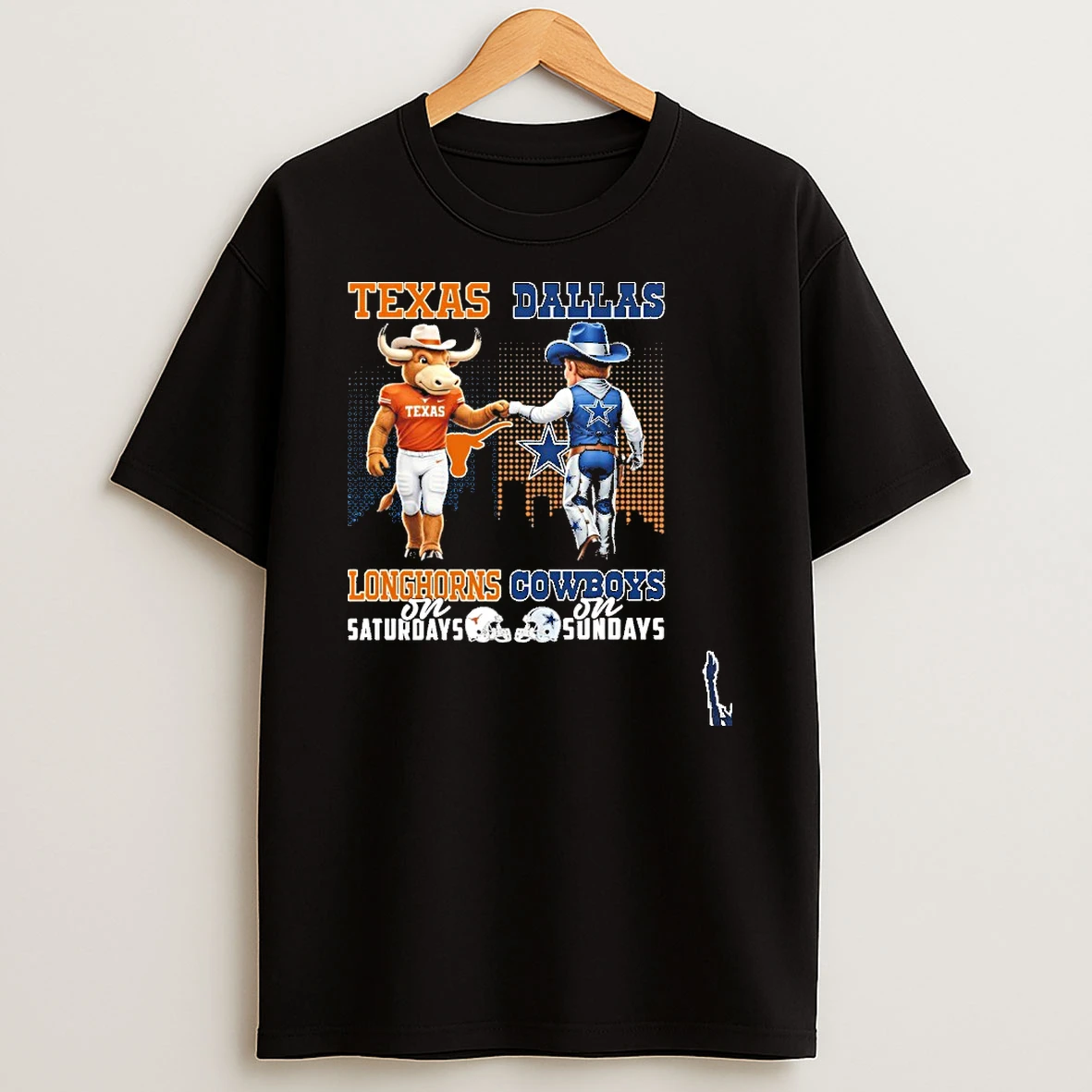 Texas Vs Cowboys Mascot On Saturdays And On Sundays T Shirt