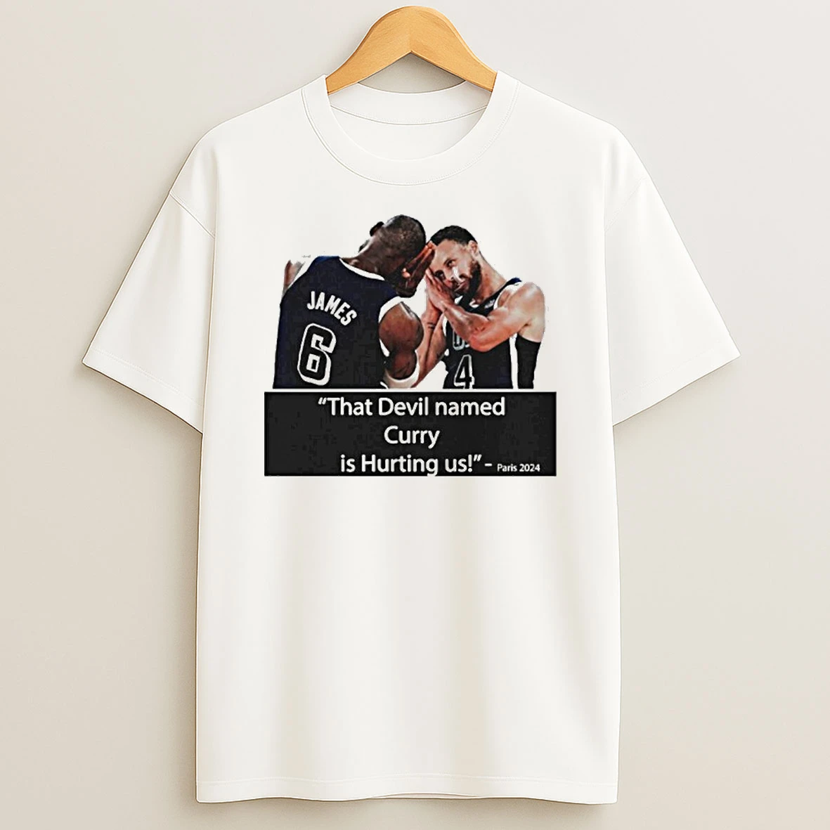 That Devil Named Curry Is Hurting Us Paris 2024 T Shirt
