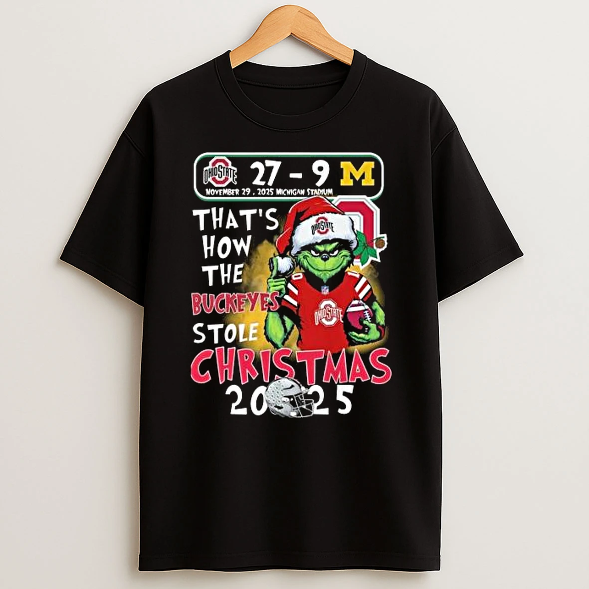 Thats How The Ohio State Buckeyes Stole Christmas 2025 T Shirt