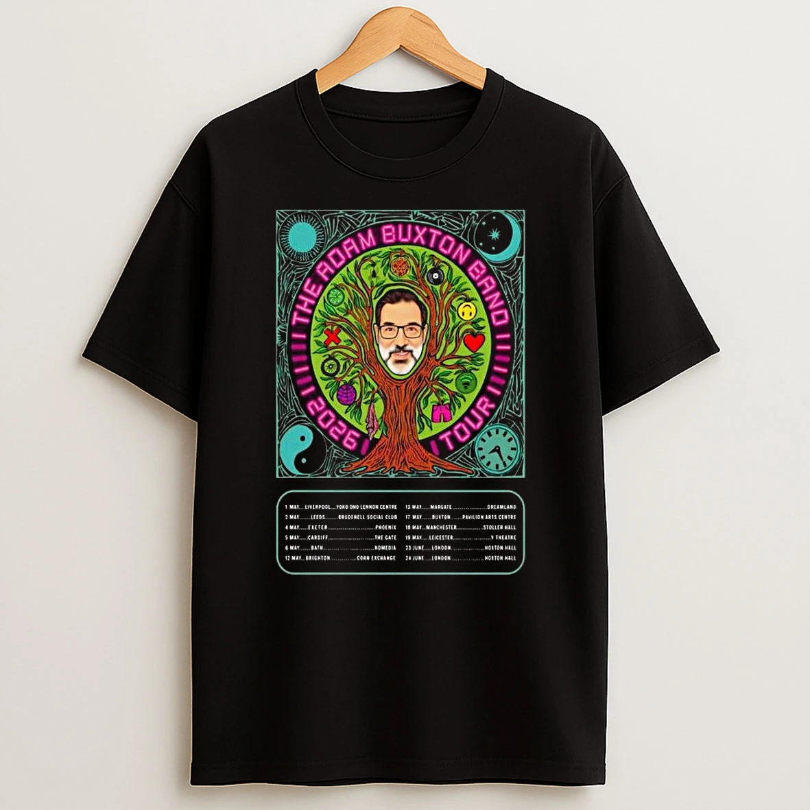 The Adam Buxton Band Spring 2026 Tour T Shirt