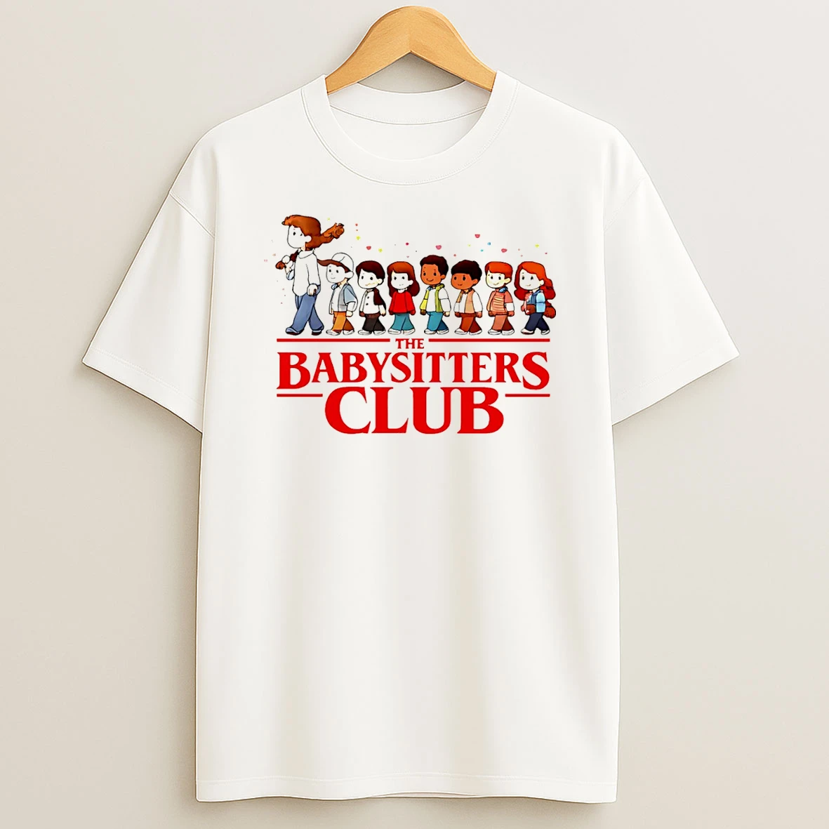 The Baby Sitters Club Stranger Things Cartoon T Shirt