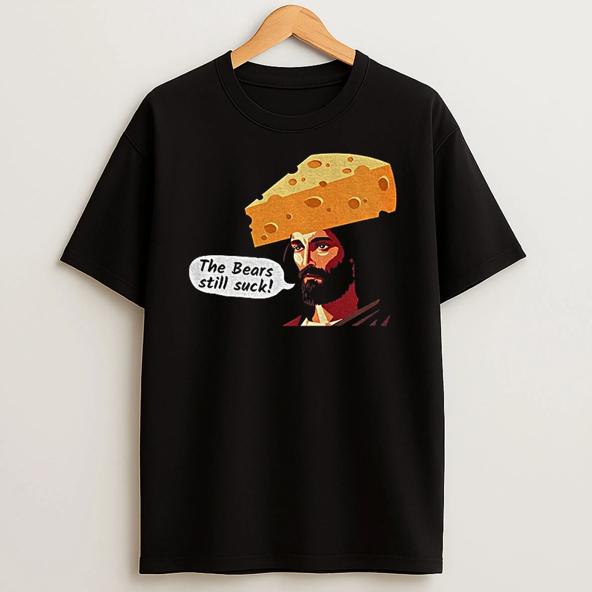 The Bears Still Suck Jesus Cheese Hat Green Bay Packers T Shirt