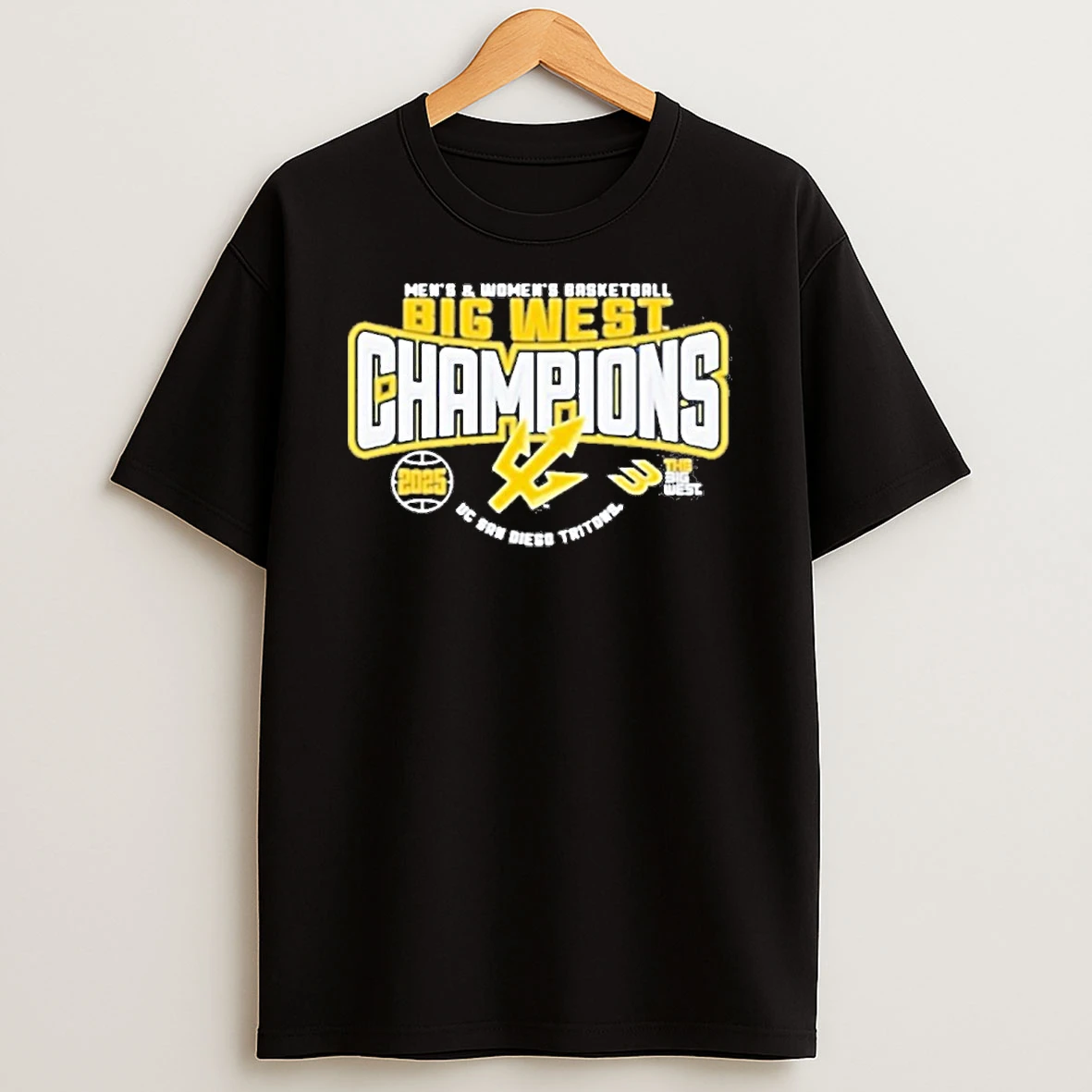 The Big Wests Best Mens And Womens Basketball Champions 2025 Uc San Diego Tritons T Shirt