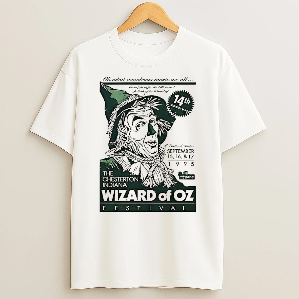 The Chesterton Indiana Wizard Of Oz Festival Comic T Shirt
