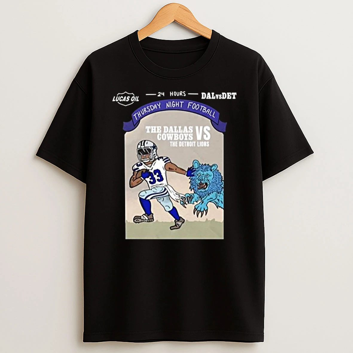 The Dallas Cowboys Vs The Detroit Lions Thursday Night Football 2025 T Shirt