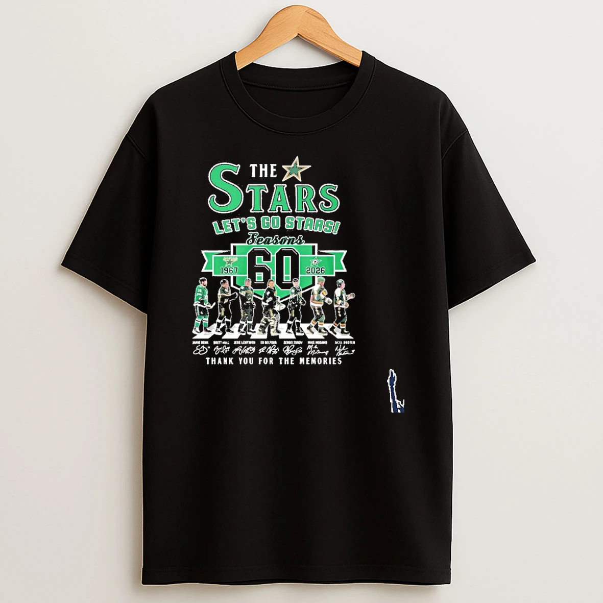 The Dallas Stars Abbey Road 60 Seasons 1967 2026 T Shirt