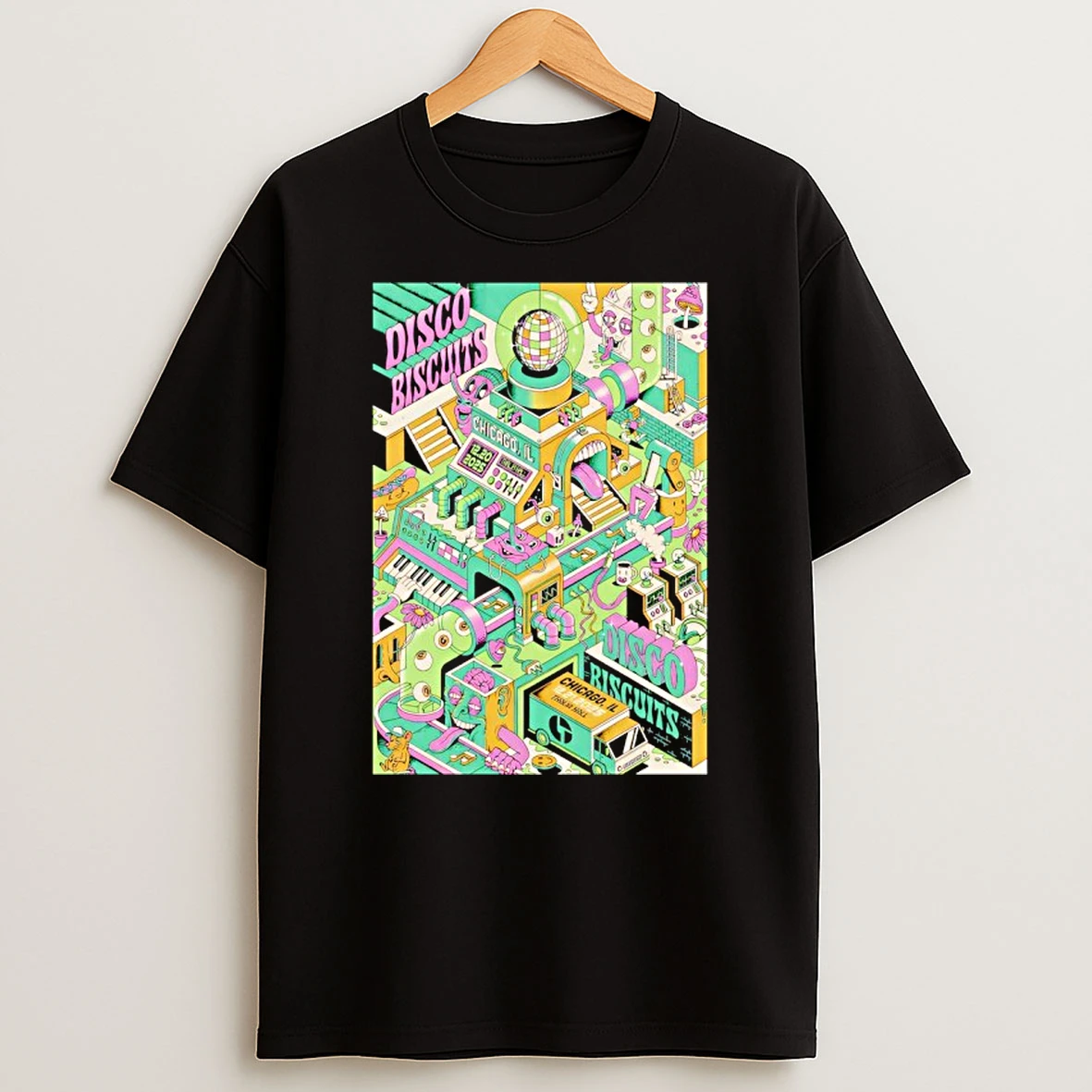 The Disco Biscuits Dec 20 21 2025 Thalia Hall In Chicago Il T Shirt