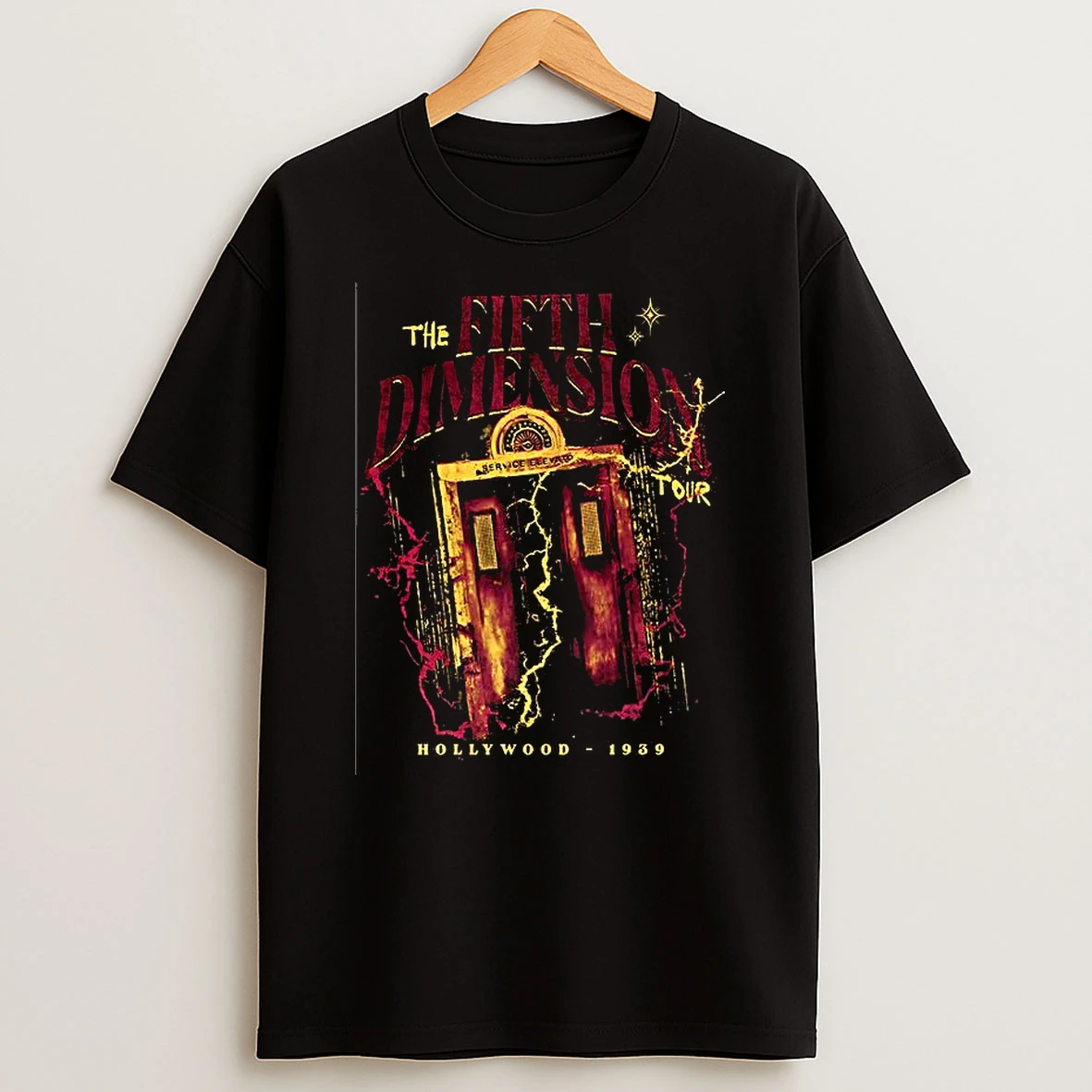 The Fifth Dimension Tour Hollywood 1939 Elevator Lighting Graphic T Shirt