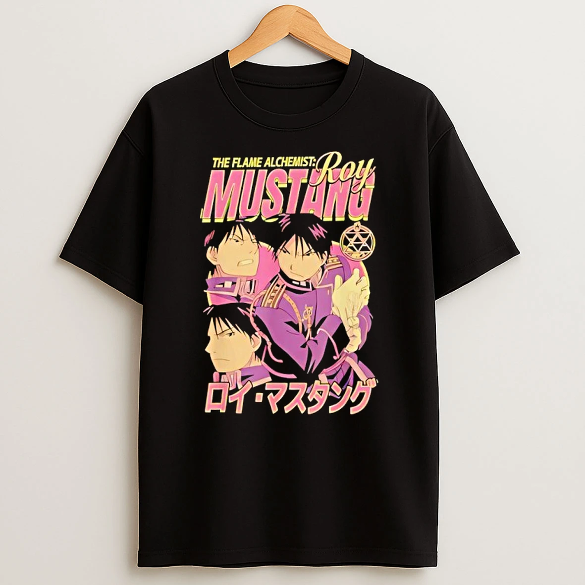 The Flame Alchemist Roy Mustang Collage Anime T Shirt