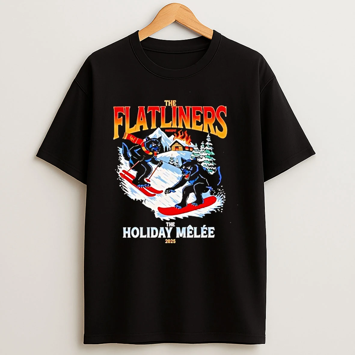 The Flatliners The Holiday Melee 2025 Wolf T Shirt