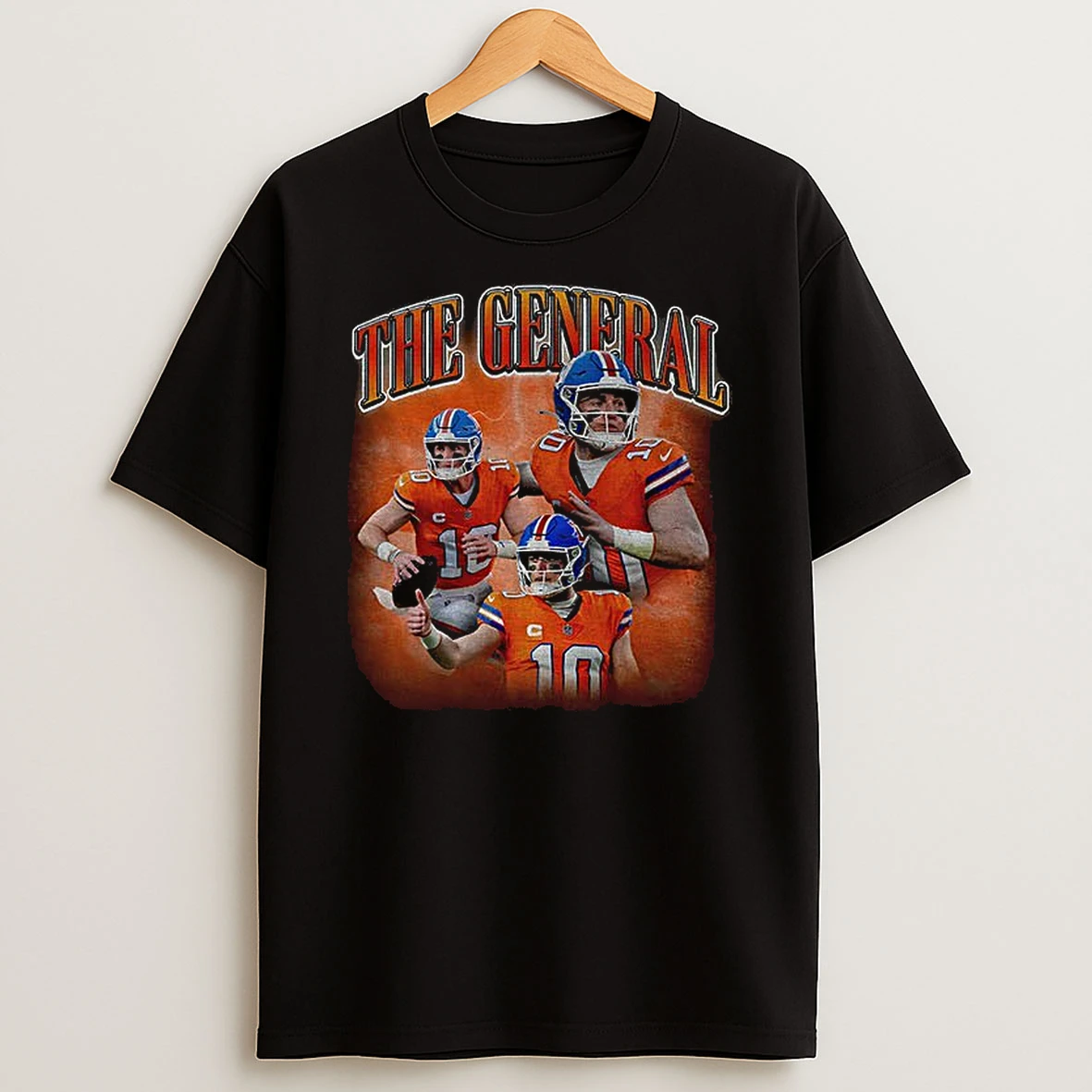 The General Bo Nix Denver Broncos Nfl Football Graphic 2025 T Shirt
