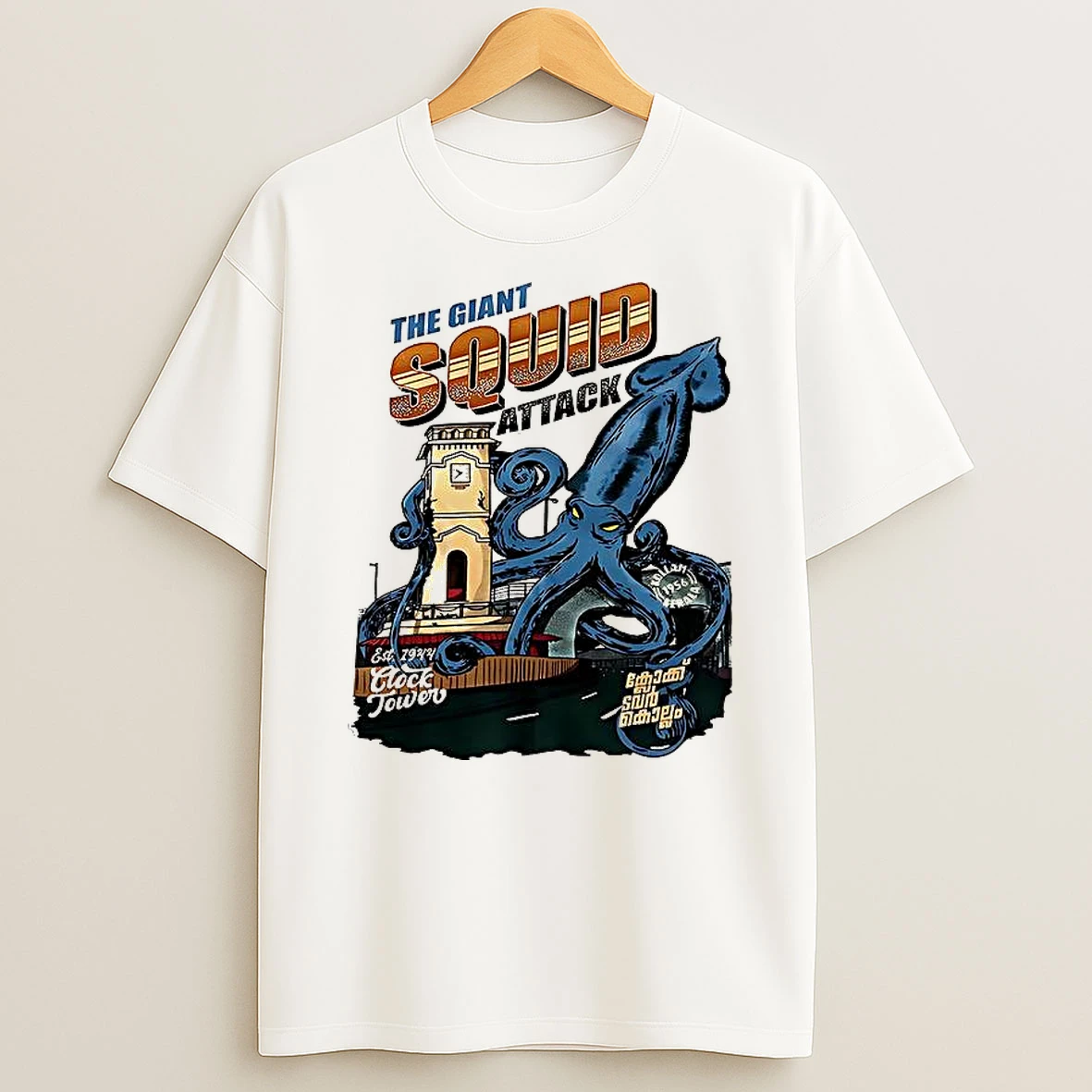 The Giant Squid Attack T Shirt