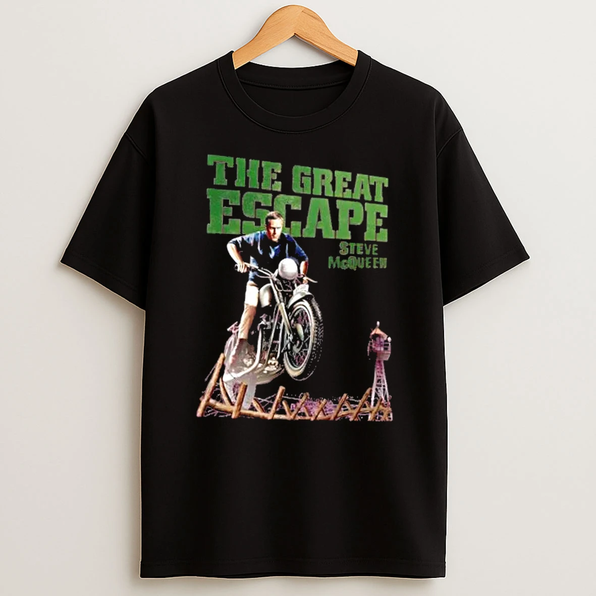 The Great Escape Steve Mcqueen Motorcycle T Shirt