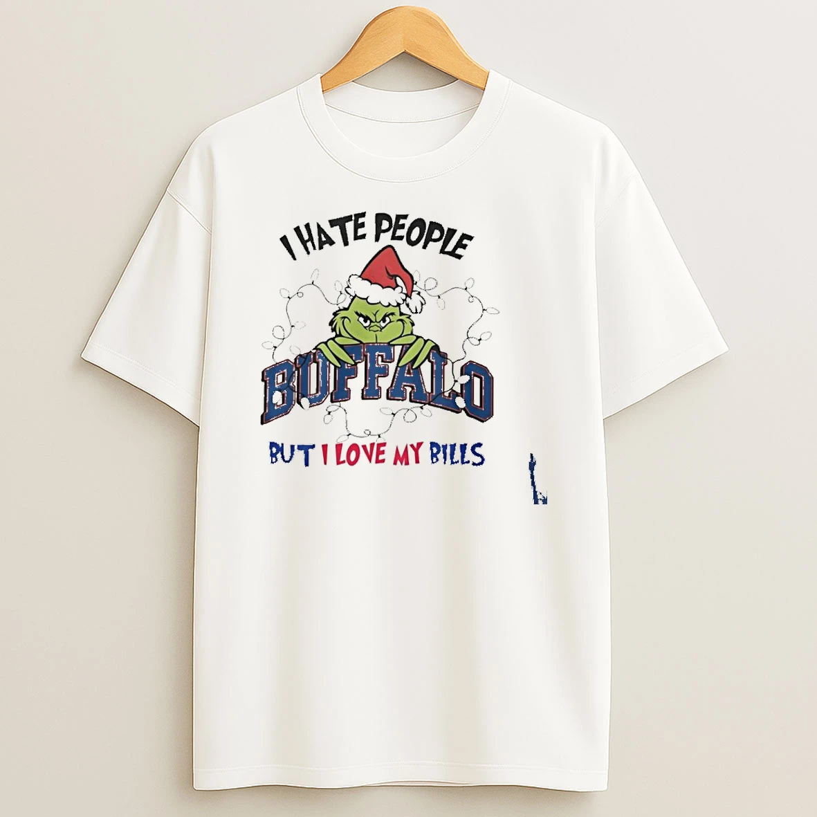 The Grinch I Hate People Buffalo But I Love My Bills T Shirt