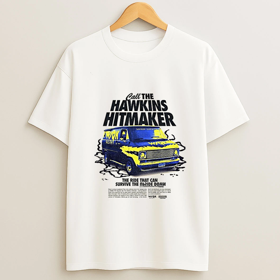 The Hawkins Hitmaker Stranger Things Wsqk 94 5 Fm T Shirt