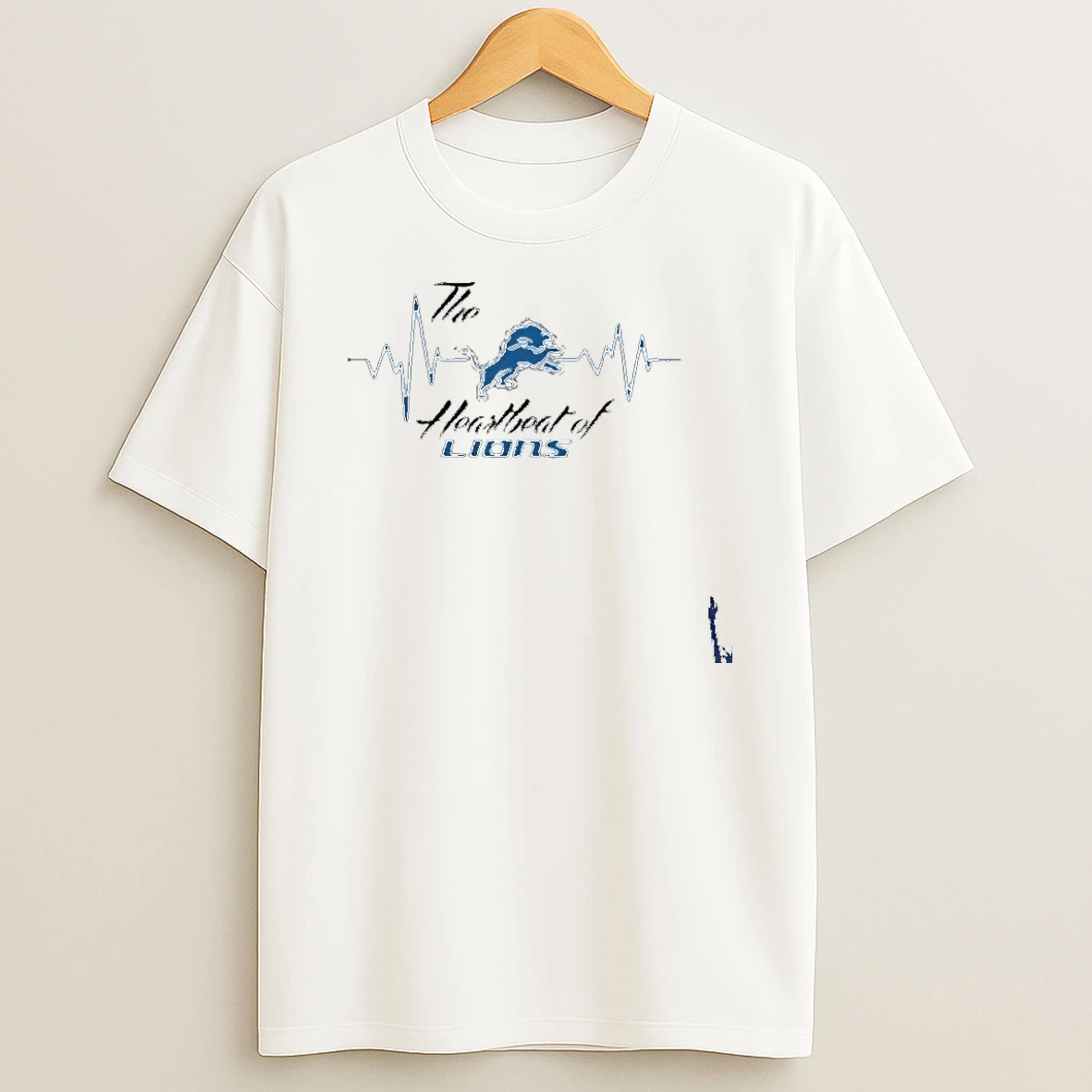 The Heartbeat Of Lions Detroit Lions T Shirt