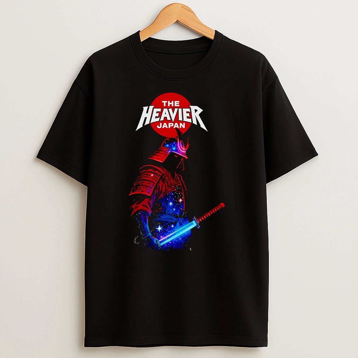 The Heavier Japan Cosmic Samurai T Shirt