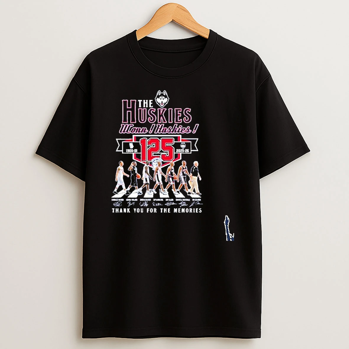 The Huskies Win Huskies 125 Player Abbey Road Signature Thank You For The Memories T Shirt