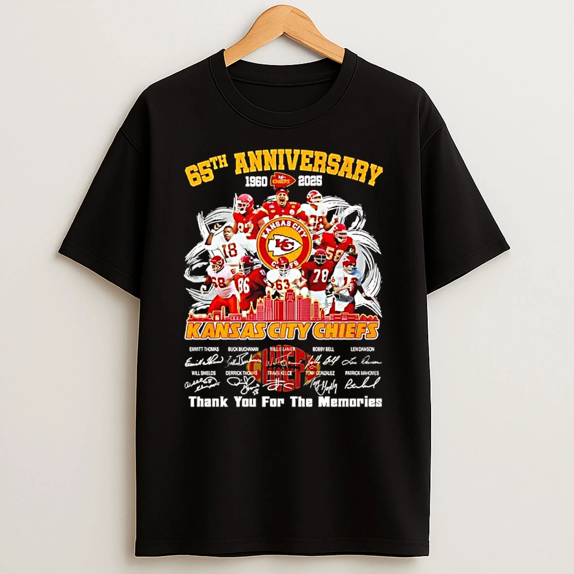 The Kansas City Chiefs 65th Anniversary T Shirt