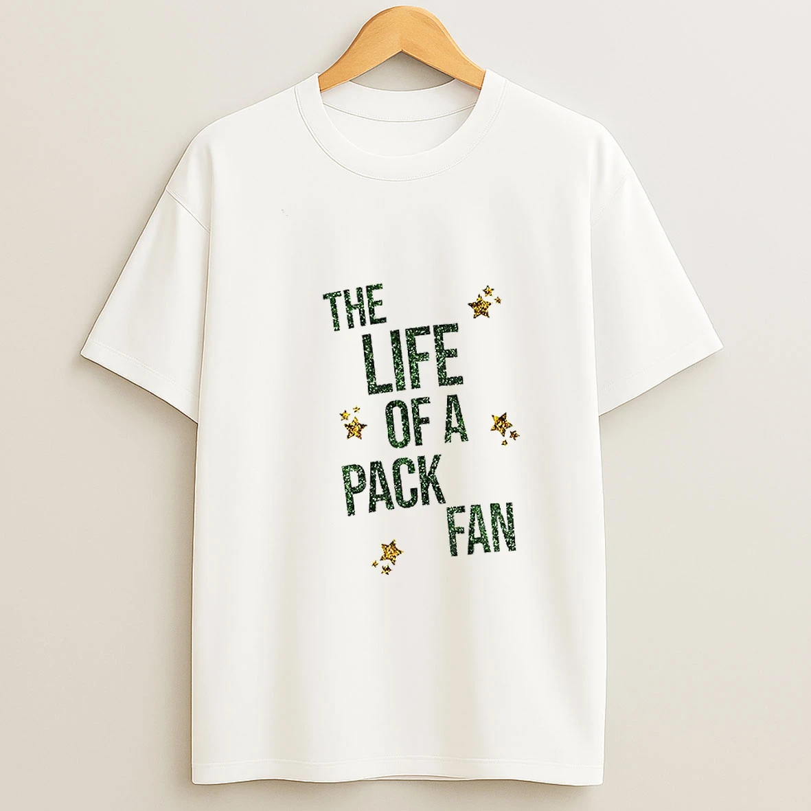 The Life Of A Pack Fan Green Bay Packers Football Game Day T Shirt