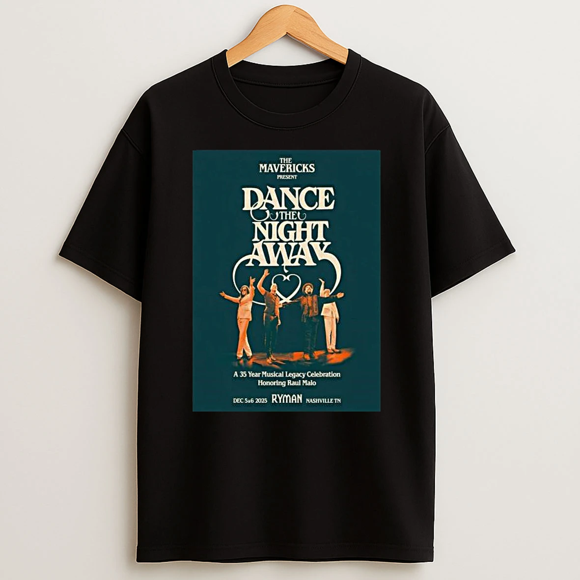 The Mavericks Dance The Night Away Nashville Shows On December 5 6 2025 T Shirt