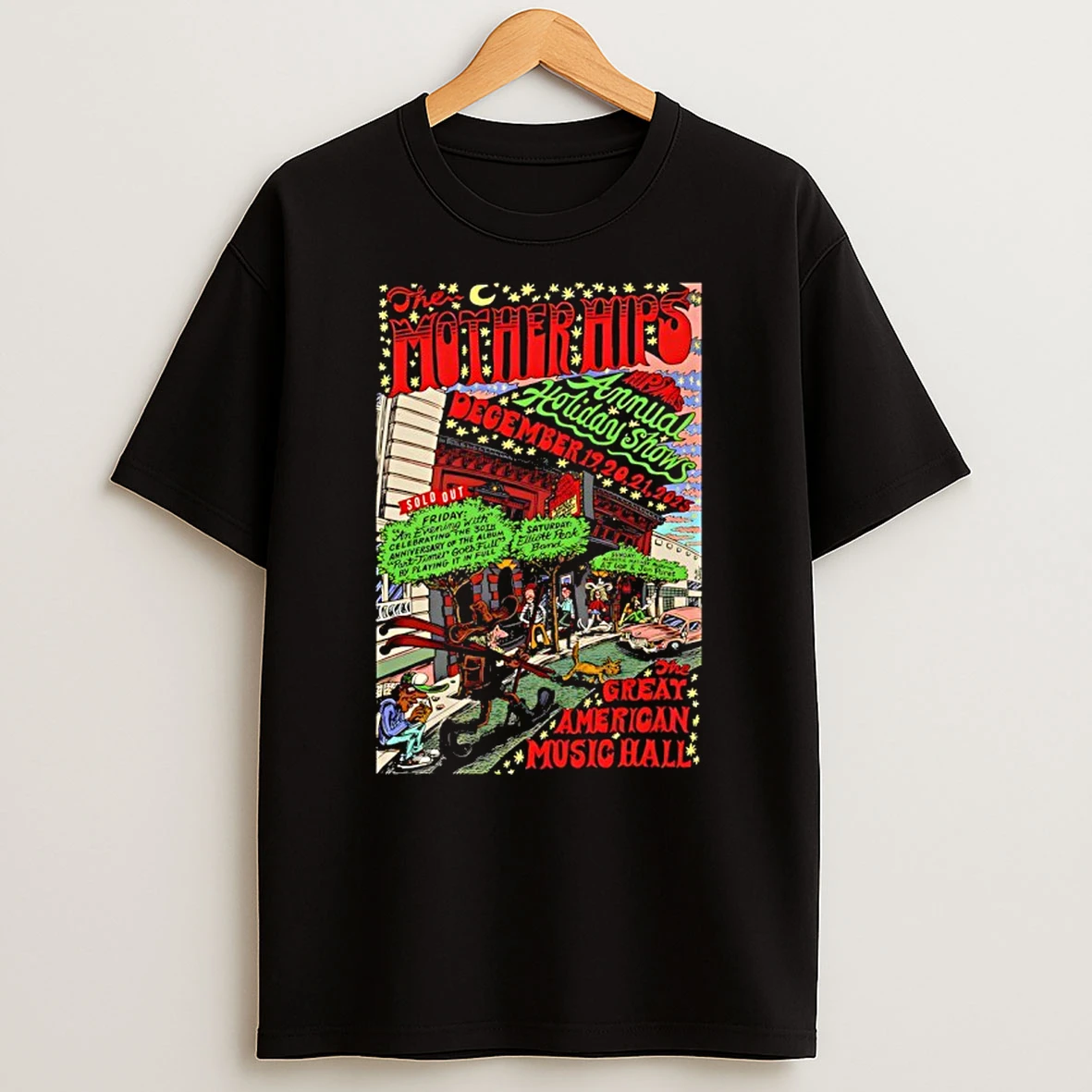 The Mother Hips Dec 19 21 2025 Great American Music Hall In T Shirt