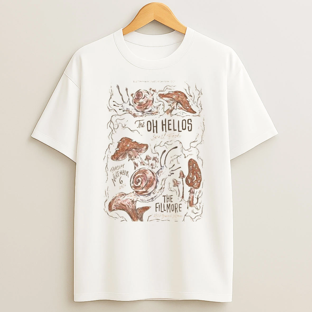 The Oh Hellos San Francisco Ca November 6 2025 Concert T Shirt