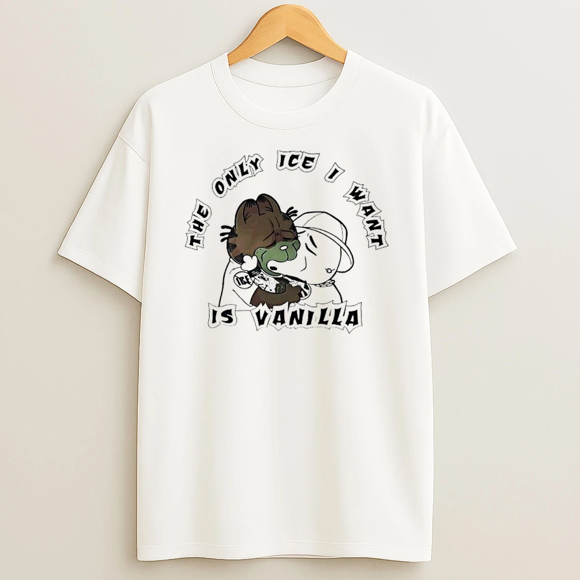 The Only Ice I Want Is Vanilla Garf Cat T Shirt