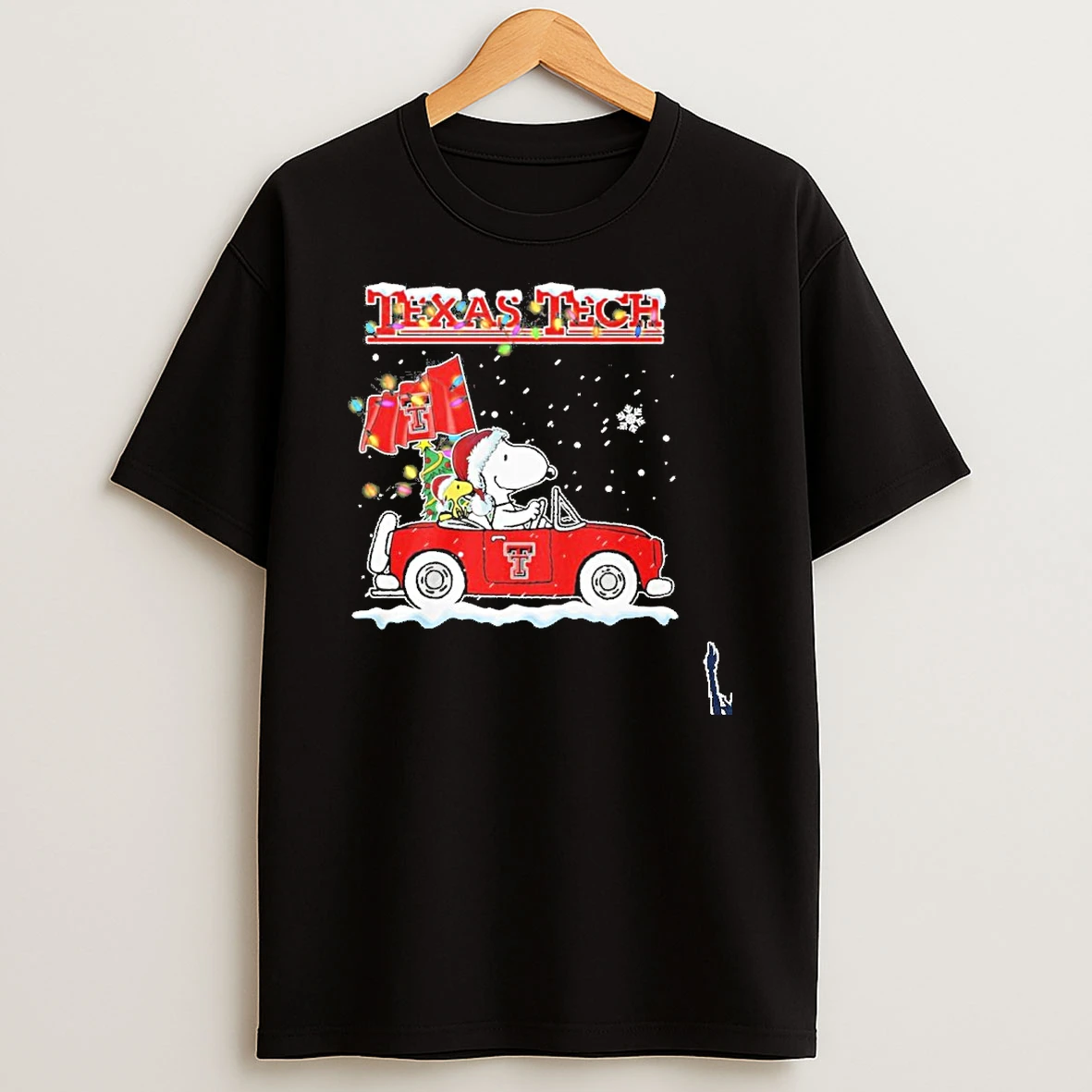 The Peanuts Driving Carx Texas Tech Red Raiders Christmas T Shirt