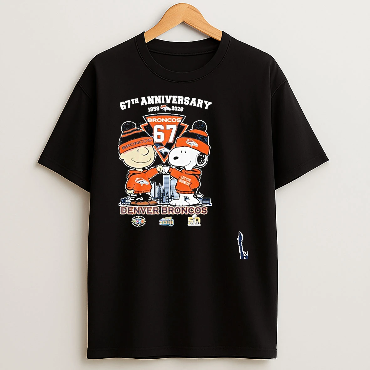The Peanuts Fist Bump X Denver Broncos 67th Anniversary 1959 2026 T Shirt