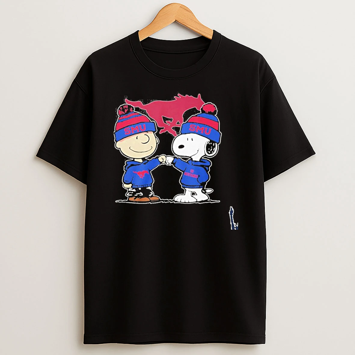 The Peanuts Fist Bump X Smu Mustangs T Shirt