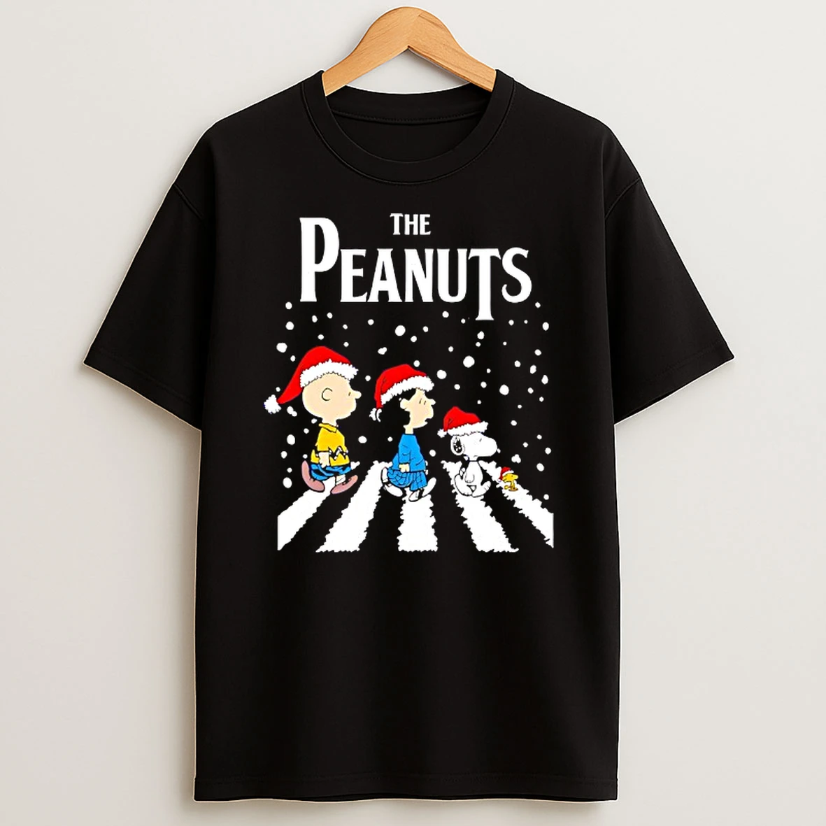 The Peanuts Snoopy Abbey Road Christmas T Shirt