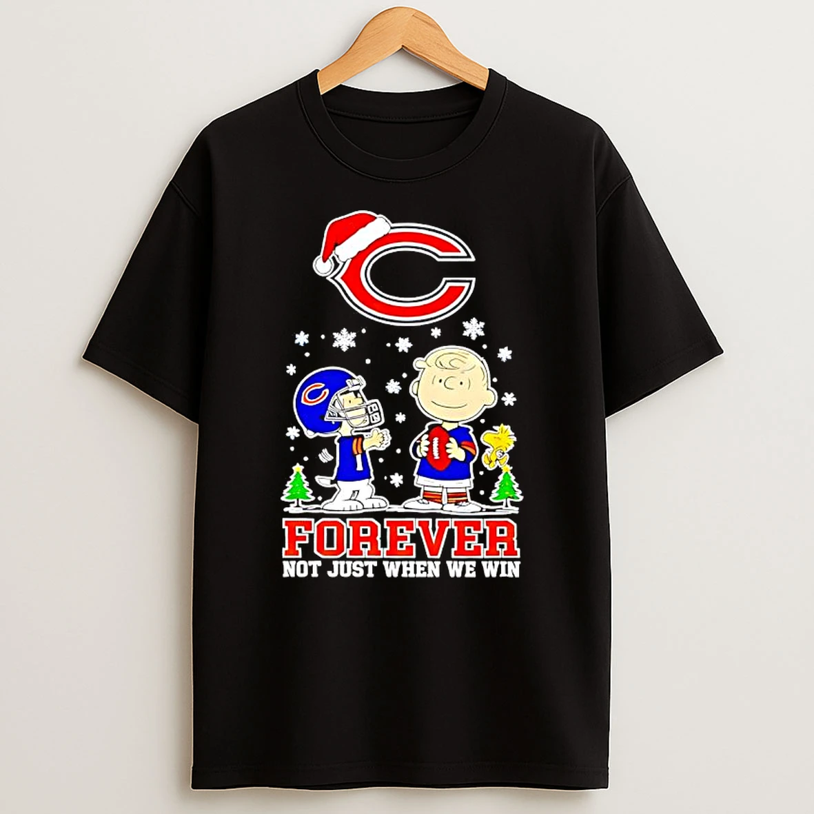 The Peanuts Snoopy Christmas Chicago Bears Forever Not Just We Win T Shirt