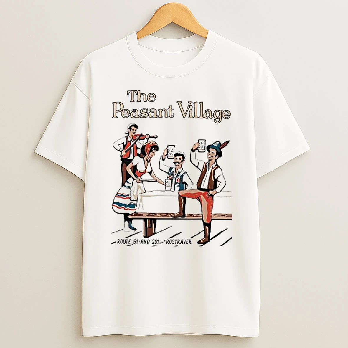 The Peasant Village Rostraver Graphic T Shirt