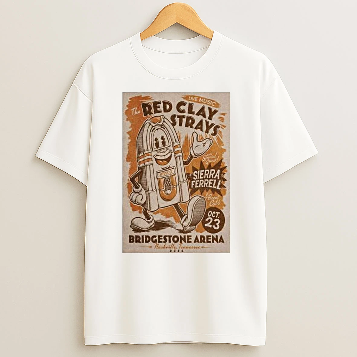 The Red Clay Strays October 23 2026 In Nashville Tn T Shirt