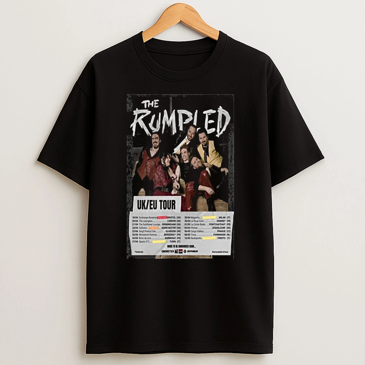 The Rumpled Uk Eu Tour 2026 T Shirt