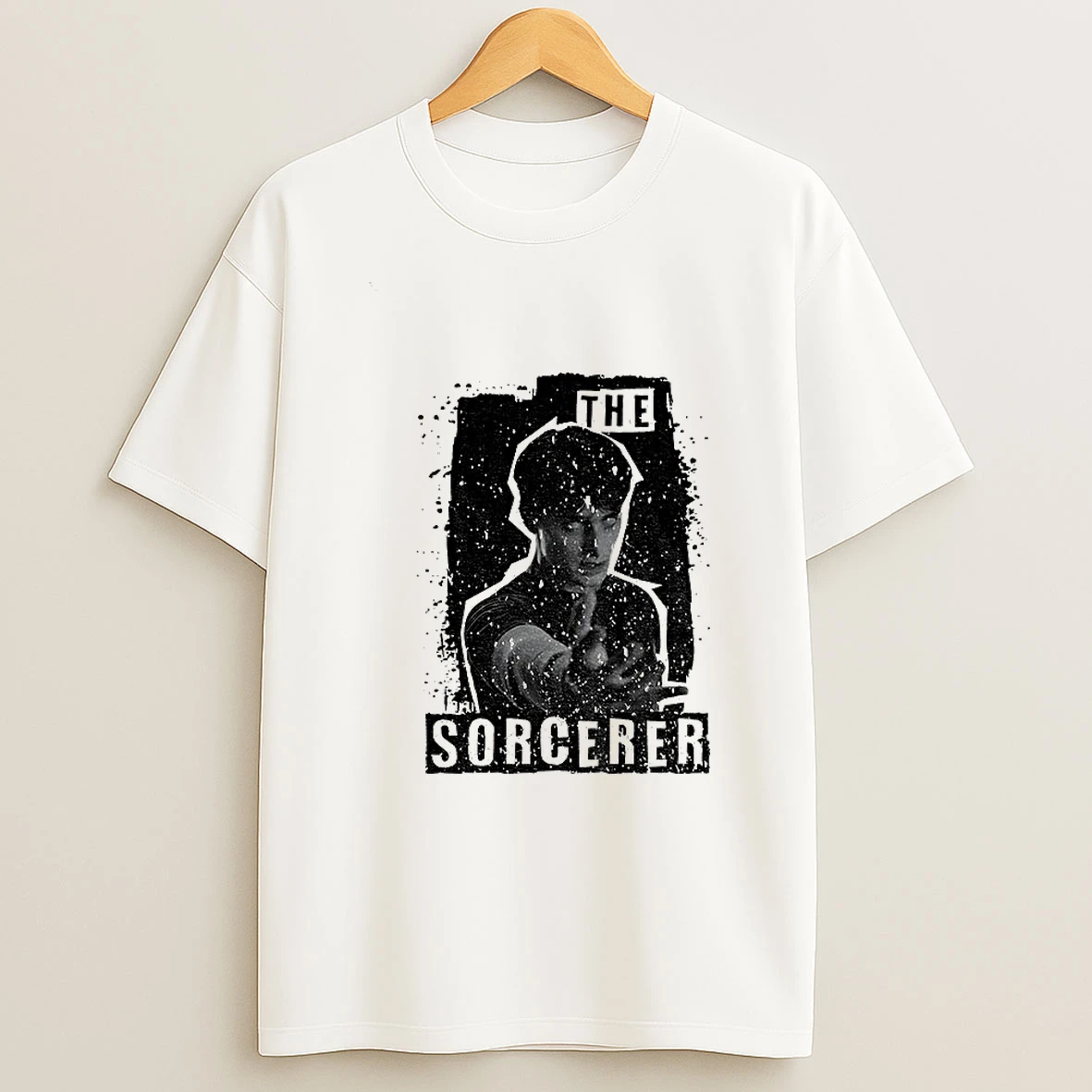 The Sorcerer Black And White Stranger Things 5 Vintage T Shirt
