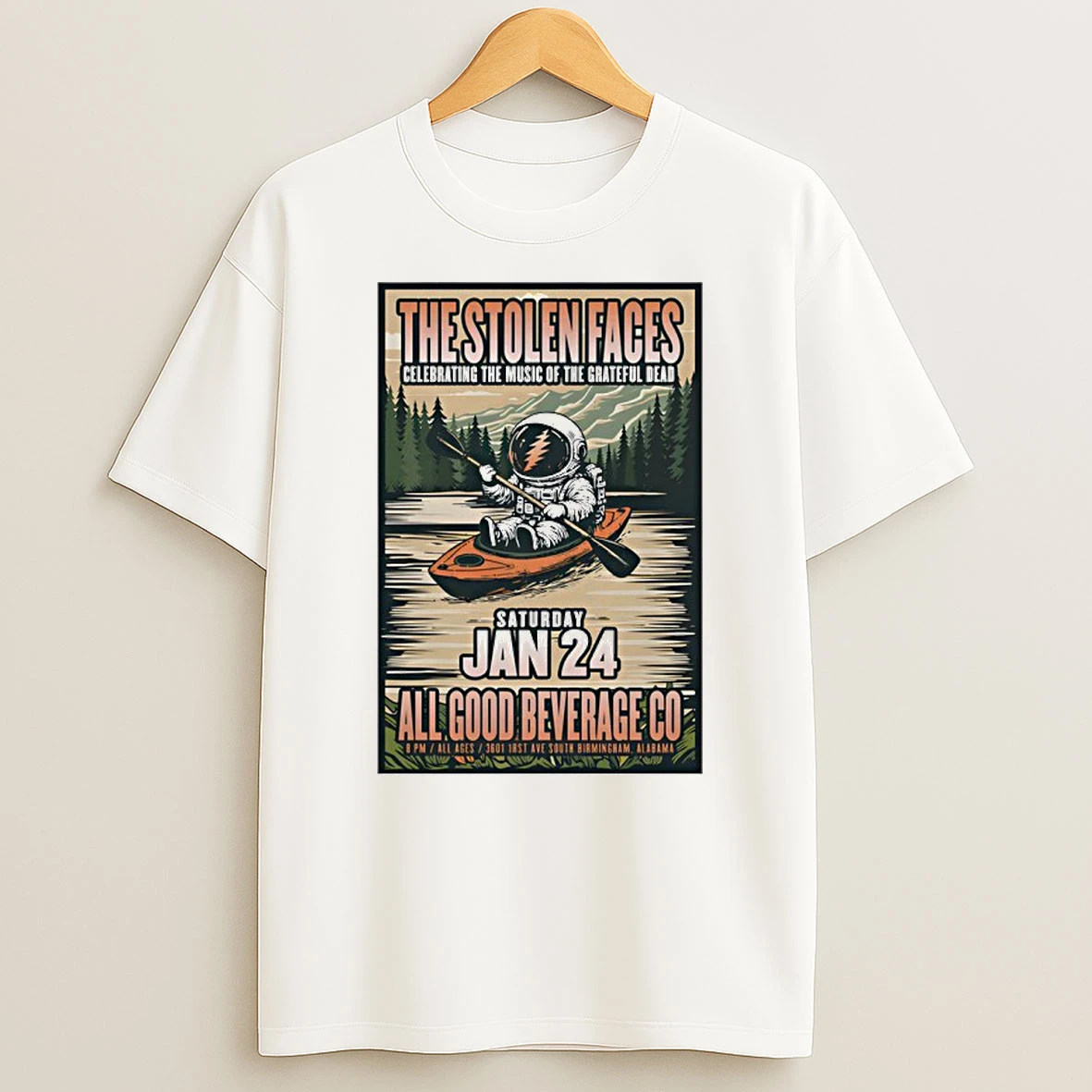 The Stolen Faces 1 24 2026 Birmingham Al T Shirt