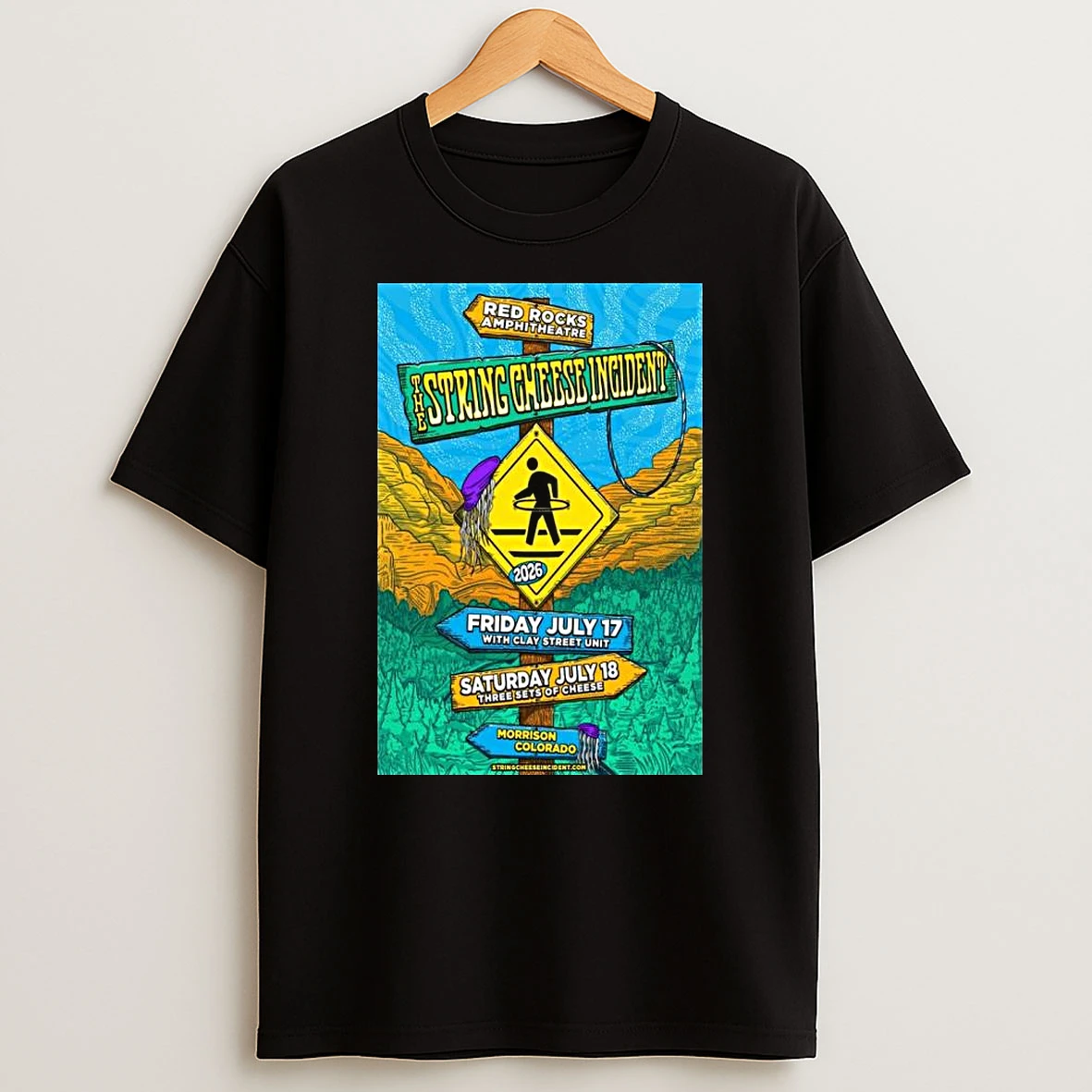 The String Cheese Incident July 17 18 2026 Morrison Tour T Shirt