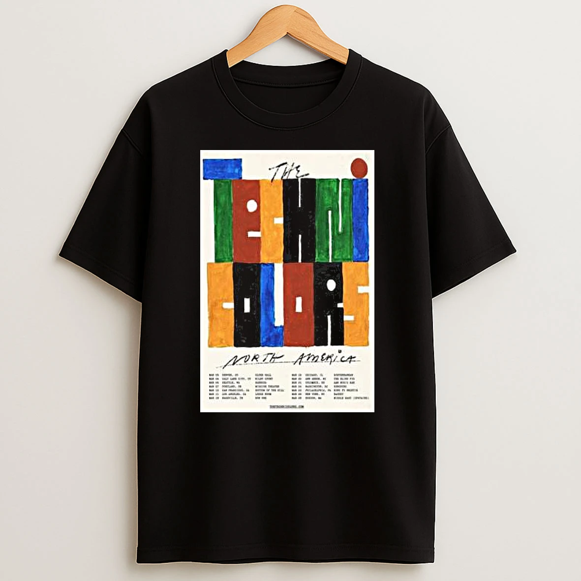 The Technicolors North America Live Tour 2026 T Shirt
